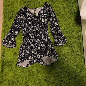 Aeropostal blue Romper size- M